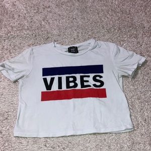White Vibes Crop Top